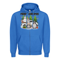 True Royal merry christmas gnomies Zipper Hoodie - texasbilliewilder