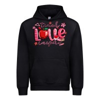 Black teach love inspire valentines day Urban Hoodie - MaliasSmallBusiness