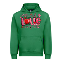 Emerald teach love inspire valentines day Urban Hoodie - MaliasSmallBusiness