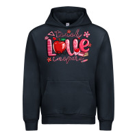 Navy teach love inspire valentines day Urban Hoodie - MaliasSmallBusiness
