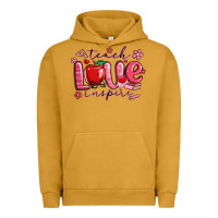 Pigment Peanut Butter teach love inspire valentines day Urban Hoodie - MaliasSmallBusiness