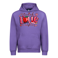 Tulip teach love inspire valentines day Urban Hoodie - MaliasSmallBusiness