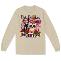 Mushroom dia de los muertos Long Sleeve Tee - Zillion Design Studio