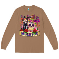 Toasted Coconut dia de los muertos Long Sleeve Tee - Zillion Design Studio