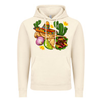 Vintage Artic burrito  with sombrero and union with cactus Vintage Hoodie - AdoDesignShop