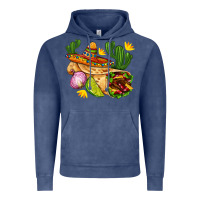 Burrito  With Sombrero And Union With Cactus Vintage Hoodie | Teevron