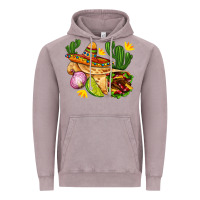Vintage Zinc burrito  with sombrero and union with cactus Vintage Hoodie - AdoDesignShop