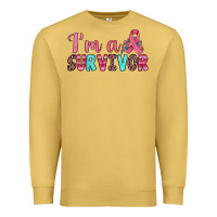 Antique Gold i'm a survivor Premium Sweatshirt - JahusDesignShop