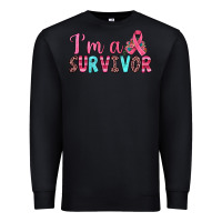 Black i'm a survivor Premium Sweatshirt - JahusDesignShop