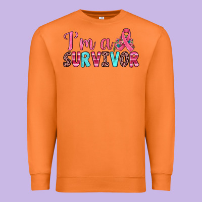 I'm A Survivor Premium Sweatshirt Designed By Jahusdesignshop