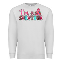 Dove Grey i'm a survivor Premium Sweatshirt - JahusDesignShop