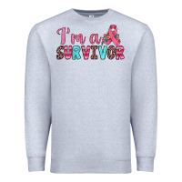 Heather Grey i'm a survivor Premium Sweatshirt - JahusDesignShop