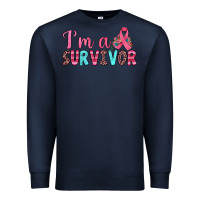 Navy i'm a survivor Premium Sweatshirt - JahusDesignShop