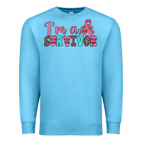 Ocean Blue i'm a survivor Premium Sweatshirt - JahusDesignShop