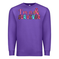 Purple i'm a survivor Premium Sweatshirt - JahusDesignShop