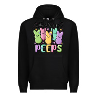 Black what's up peeps Premium Hoodie - MaliasSmallBusiness