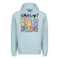 Blue Mist what's up peeps Premium Hoodie - MaliasSmallBusiness