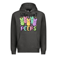Charcoal Heather what's up peeps Premium Hoodie - MaliasSmallBusiness