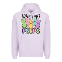 Lilac what's up peeps Premium Hoodie - MaliasSmallBusiness