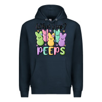 Navy what's up peeps Premium Hoodie - MaliasSmallBusiness