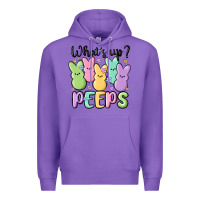 Purple what's up peeps Premium Hoodie - MaliasSmallBusiness