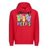 Red what's up peeps Premium Hoodie - MaliasSmallBusiness