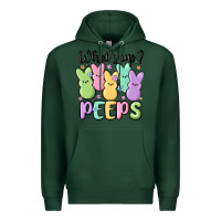 Sports Green what's up peeps Premium Hoodie - MaliasSmallBusiness
