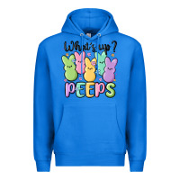True Royal what's up peeps Premium Hoodie - MaliasSmallBusiness