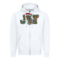 White french bulldog christmas joy Zipper Hoodie - RanaPortraitStore