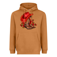 Meerkat valentines day cowboy boots red  and roses Heavyweight Hoodie - AdoDesignShop