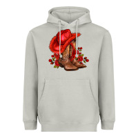 Moon Dust valentines day cowboy boots red  and roses Heavyweight Hoodie - AdoDesignShop