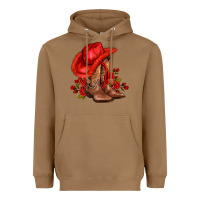 Toasted Coconut valentines day cowboy boots red  and roses Heavyweight Hoodie - AdoDesignShop