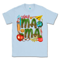Dusty Blue mama teacher Classic Tee - texasbilliewilder