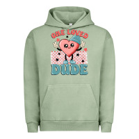 Pigment Oil Green one loved dude Urban Hoodie - MaliasSmallBusiness