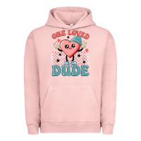 Pigment Salmon one loved dude Urban Hoodie - MaliasSmallBusiness