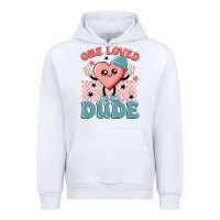 White one loved dude Urban Hoodie - MaliasSmallBusiness