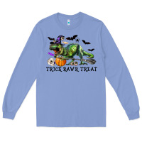 Colony Blue T-Rex Trick Rawr Treat Long Sleeve Tee - RanaPortraitStore