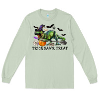 Matcha T-Rex Trick Rawr Treat Long Sleeve Tee - RanaPortraitStore
