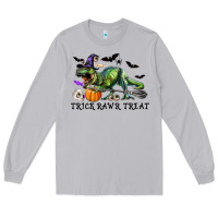 Moon Dust T-Rex Trick Rawr Treat Long Sleeve Tee - RanaPortraitStore