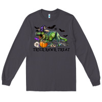 Smoke T-Rex Trick Rawr Treat Long Sleeve Tee - RanaPortraitStore