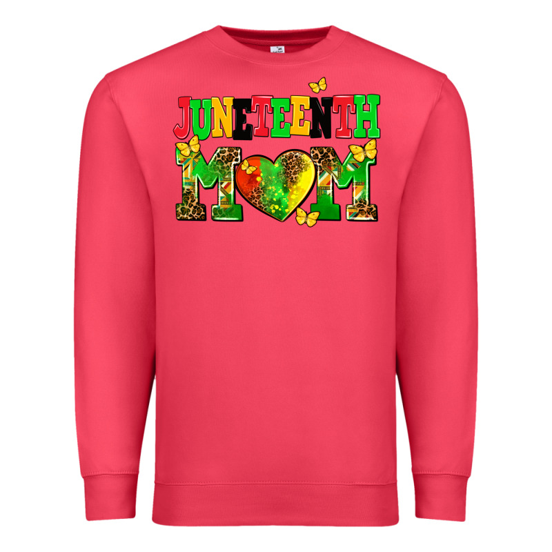 Juneteenth Mom Premium Sweatshirt by AdoDesignShop | Teevron