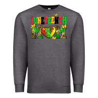 Charcoal Heather juneteenth mom Premium Sweatshirt - AdoDesignShop