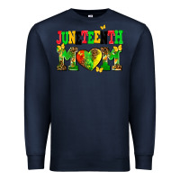 Navy juneteenth mom Premium Sweatshirt - AdoDesignShop