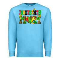 Ocean Blue juneteenth mom Premium Sweatshirt - AdoDesignShop