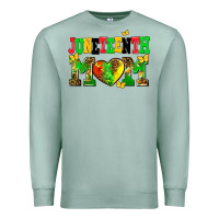 Seafoam juneteenth mom Premium Sweatshirt - AdoDesignShop