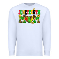 White juneteenth mom Premium Sweatshirt - AdoDesignShop