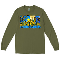 Army Green love doesn't count chromosomes Long Sleeve Tee - AdoDesignShop
