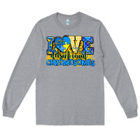 Heather Grey love doesn't count chromosomes Long Sleeve Tee - AdoDesignShop