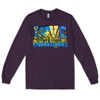 Plum love doesn't count chromosomes Long Sleeve Tee - AdoDesignShop