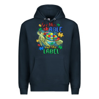 Navy see the able not the label Premium Hoodie - MaliasSmallBusiness